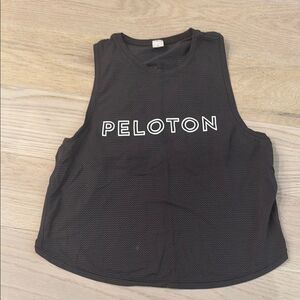 Peloton Lululemon Black Open Back Tank Top size 2